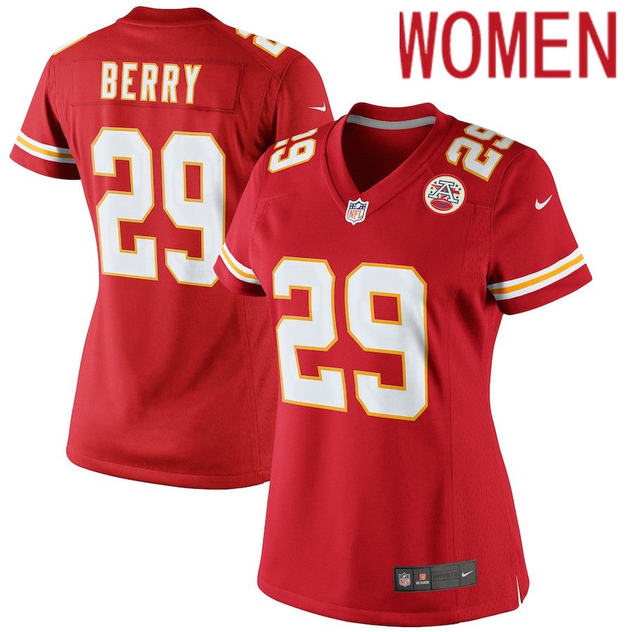 Women Kansas City Chiefs #29 Eric Berry Nike Red Limited NFL Jersey